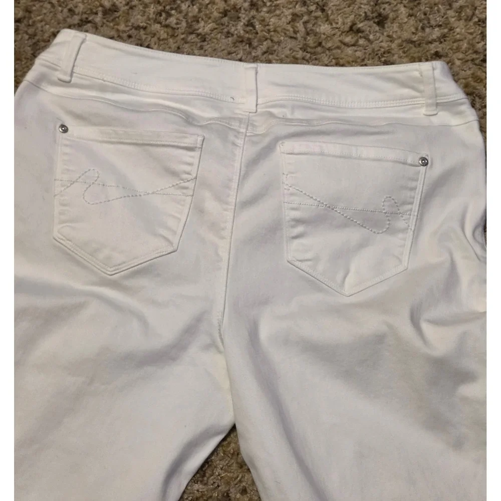 Cato Denim Contemporary Pants Women's‎ Size 12 White